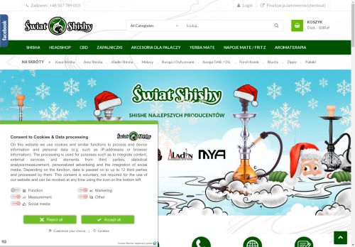 SKLEP ORIENTALNY ŚWIAT SHISHY ALICJA FARAT